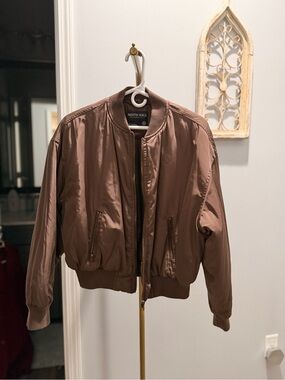 Ninth Hall Fundamentals Women's Brown Bomber Jacket